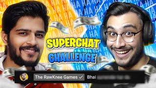 TheRawKneeGames Challenged Me To Do THIS 😱😱  Superchat Challenge [upl. by Suiramed101]