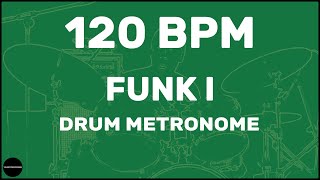 Funk  Drum Metronome Loop  120 BPM [upl. by Refannej]