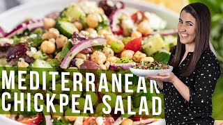 Mediterranean Chickpea Salad [upl. by Enirac]