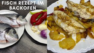 Dorade mit Bratkartoffel im Backofen [upl. by Deny]