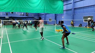 KrishnaAnurag vs ElangoVeeraswamy  CUBZ Badminton Challange  N9 Sports Academy Tellapur [upl. by Etnomal762]