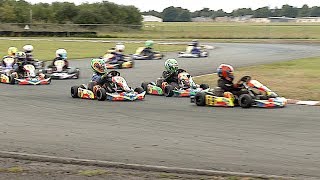 Fantastic Mini ROK UK O Plate Final Goes to the Wire Rissington 2019 [upl. by Lemieux]