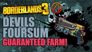 Borderlands 3 Devils Foursum Guaranteed Farm  How to get the Devils Foursum Fast [upl. by Dressler230]