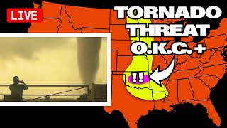 Storm Chasers  ENHANCED Risk Tornado amp Gorilla Hail [upl. by Ogram]