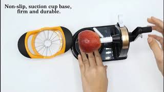 iLife™ Apple Peeler Slicer Corer Vegetable and Fruit Peelers Slicer Automatic Hand Crank Ultra Sharp [upl. by Oivalf65]