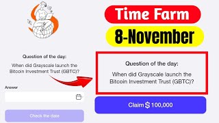 Time Farm Answer Today 8 November  Time Farm Oracle Of Time 8 November [upl. by Lonne731]