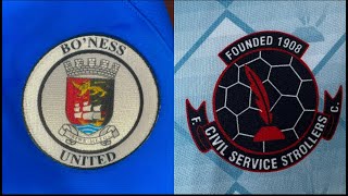 Bo’ness United v Civil Service Strollers [upl. by Ecirtaed]