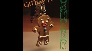 Polymer Clay Gingerbread man Gingy from Shrek TUTORIAL [upl. by Aihsik]