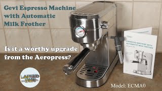 Gevi espresso machine 20 bar with auto milk frother [upl. by Conan763]