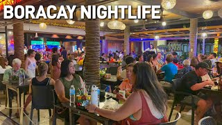 Boracay Nightlife 4K Night Scenes at Boracay White Beach  Station 321  Philippines Night Walk [upl. by Afrikah]