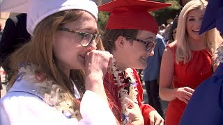 FOX5 Surprise Squad Homeless Triplets Defy Odds Then Pulled from Graduation After Getting Diplomas [upl. by Wilen]