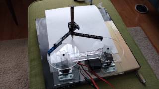 CheapDrawBot in action two axis polar drawing robot [upl. by Nallak]