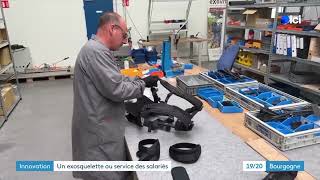 Reportage France 3 Bourgogne  Exosquelette SYMBO [upl. by Katheryn]