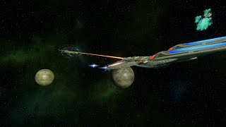 Enterprise E vs Romulan attackers [upl. by Valiant119]