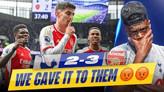 IM SEETHING 🤬 Tottenham 23 Arsenal EXPRESSIONS REACTS [upl. by Joshua]