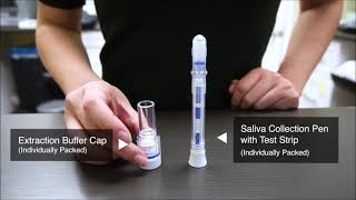 COVID19 Antigen Rapid Saliva Pen [upl. by Ahsietal762]