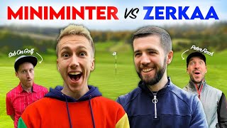 SIDEMEN PLAY GOLF  Miniminter vs Zerkaa with Peter Finch amp Seb on Golf [upl. by Etteb]