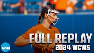 Texas vs Stanford 2024 Womens College World Series June 3  FULL REPLAY [upl. by Aissert]