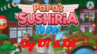 Papas Sushiria To Go  Day 107 amp 108  All Fillings  All Tea Bubbles Unlocked [upl. by Nihs]