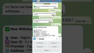 free usdt earning telegram bot 2024 [upl. by Nager]