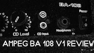 Ampeg BA 108 V1 Bass practice amp Review Test demo beginner amp [upl. by Minabe]