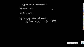 Enthalpy  Entropy  Changing states of matter  Spontaneity [upl. by Lillith]