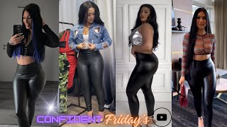 Leggings Quick Style Guide Top 5  Friday Confident Leather Pants Outfits  GRWM Blog [upl. by Aisined]