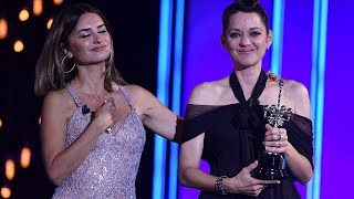 French actor Marion Cotillard wins award at Spains top film festival [upl. by Mosenthal]