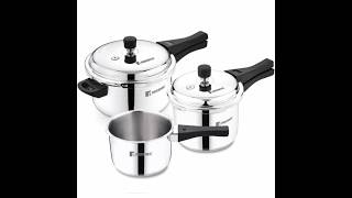 5L3L2LStainless SteelBergner SorrentoTriply BaseHeavy ampInduction Bottomcookerpressurecooker [upl. by Mattson]