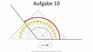 Winkel messen  Video Übung zum Arbeitsblatt Winkel messen [upl. by Anikahs191]