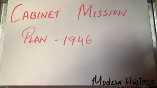 Cabinet Mission Plan 1946 Mizo tawnga sawifiahna modernindianhistory [upl. by Sloan45]