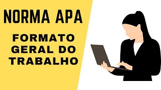 FORMATO GERAL DO TRABALHO NA NORMA APA  Exemplo prático no Word [upl. by Aihsilef]