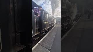 44806 storms out of grosmont with wheelslip steamengine train railway railwagon vintagesteam [upl. by Heriberto]