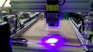 Benbox Laser engraving 25W Eleks Maker [upl. by Anahsit]