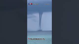 Waterspouts caught dancing around each other off Floridas Atlantic Coast [upl. by Stanway796]