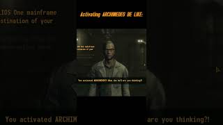 Activating ARCHIMEDES at Helios One memes fallout newvegas [upl. by Adams862]