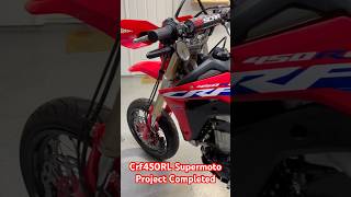 Honda Crf450RL Supermoto Project Completed with KKE Wheels 🔥🔥 [upl. by Eyanaj]