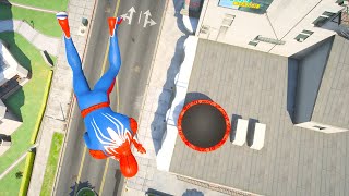 GTA 5 Ragdolls SPIDERMAN JumpsFails Euphoria Physics 5 [upl. by Nagaem]