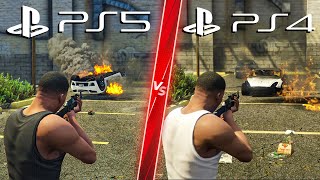 GTA 5 Next Gen Remastered PS5 VS PS4  Direct Comparison Attention to Detail amp Graphics ULTRA 4K [upl. by Pears]