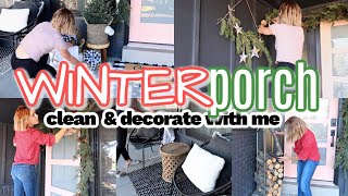 WINTER IS COMING  COZY AND WARM WINTER FRONT PORCH DECOR  PINTEREST WORTHY PORCH  EASY DIY DECOR [upl. by Ahtibat878]