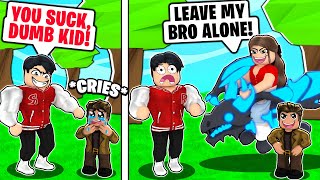 He BULLIED Our LITTLE BROTHER So We FLEX OFF BATTLED HIM Roblox Adopt Me [upl. by Dorothi]