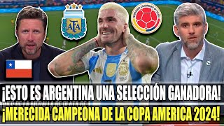 ¡ARGENTINA ES BICAMPEON CHILENOS REACCIONAN ASI AL ARGENTINA1 VS COLOMBIA0 FINAL COPA AMERICA [upl. by Cliff]