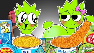 SPRUNKI ASMR  OWAKCK Pregnant amp Baby Convenience Store Food Mukbang  Incredibox Animation [upl. by Nnaeirrac905]