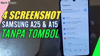 Cara Screenshot Hp Samsung A25 amp A15 Tanpa Tombol [upl. by Harehs]