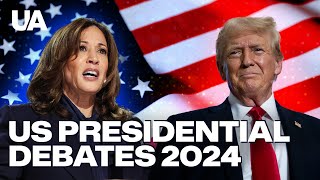 US Presidential Debates 2024 in Philadelphia hosted by ABC News Harris vs Trump [upl. by Lisandra]