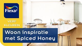 Woon inspiratie Spiced Honey in de woonkamer slaapkamer of keuken  Flexa verf [upl. by Ennis]