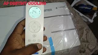 ModelBIIC518YNUR Blue Star inverter AC remote demo [upl. by Antonella]