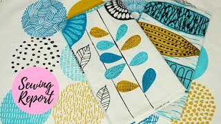 EASY SEWING PROJECT  DIY Tea Towels Tutorial  SEWING REPORT HOW TO SERIES [upl. by Esyla]