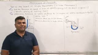 Numerical on Utube differential manometerFluid mechanics amp hydraulicsmechanical amp civil [upl. by Zahc]