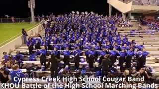 CyCreek High School Cougar Band  10032014 [upl. by Felicdad78]